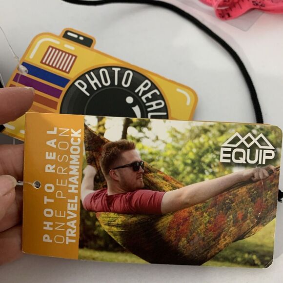 Equip One Person Travel Hiking Hammock 400 lb Capacity "Rust Gaming Skin" NEW - Picture 6 of 11